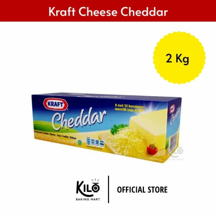 Keju Kraft Cheddar Cheese 2 kg Lazada Indonesia