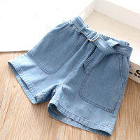 2022summer Baby Girls Pocket Denim Shorts Wholesale