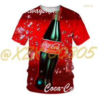 New！2023！Siap untuk pergi pengiriman: logo Coca Cola 3D dicetak kaos biasa untuk pria 14 2023 High quality products （Freeprinting of names）