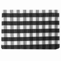 Table Mats,Placemat Set of 8 Non-Slip Washable Place Mats,Heat Resistant Kitchen Tablemats for Dining Table (Black and White)