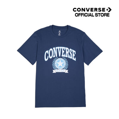Converse เสื้อยืด TEE คอนเวิร์ส RETRO COLLEGIATE TEE NAVY MEN (10025275-A03) 1325275BF3NAXX
