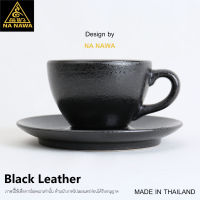 NA NAWA Ceramic Latte Cup T335-BLACK LEATHER