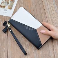 Tas Tangan Dompet Koin Ritsleting Wanita Dompet Pendek Panjang Clutch Wanita Tempat Kartu Tas Tangan Kulit PU Dompet Uang Lipat