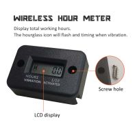 【Best value for money】 2021 Wireless Hour Meter Counter รถจักรยานยนต์ Meter LCD Digital Timer สำหรับอุปกรณ์มอเตอร์ไซค์