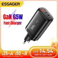 Essager 65W USB Gan Type C ที่ชาร์จ QC4.0 PD3.0ที่ชาร์จเร็วสำหรับเหมาะสำหรับ Xiaomi 13 12เหมาะสำหรับ Huawei Redmi แล็ปท็อปที่ชาร์จโทรศัพท์มือถือ