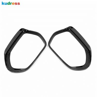 For Toyota Camry 70 2018 2019  Carbon Fiber Rearview Mirror Sun Visor Rain Shield Cover Trim Door Mirrors Frame Car Styling