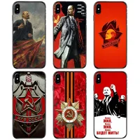 {L electronic shell} Lenin โซเวียต Union Flag เคสโทรศัพท์แบบแข็งสำหรับ iPhone iPhone 11 12 13 14 Pro MAX Mini 5 5S SE 6 6S 7 8 Plus 10 X XR XS