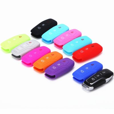 huawe Silicone Remote Protector Cover Car Key Case Skin Holder for Ford Mondeo Kuga EcoSport New Focus 2 3 Fiesta Edge Explorer Ranger