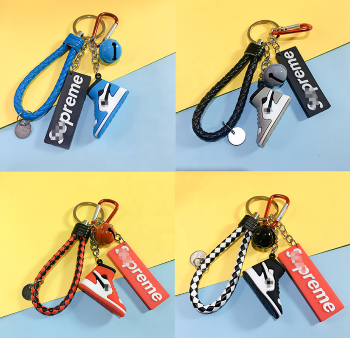 JORDAN SHOES with SUPREME TAG KEYCHAIN/KEYHOLDER/KEYRING/BAG