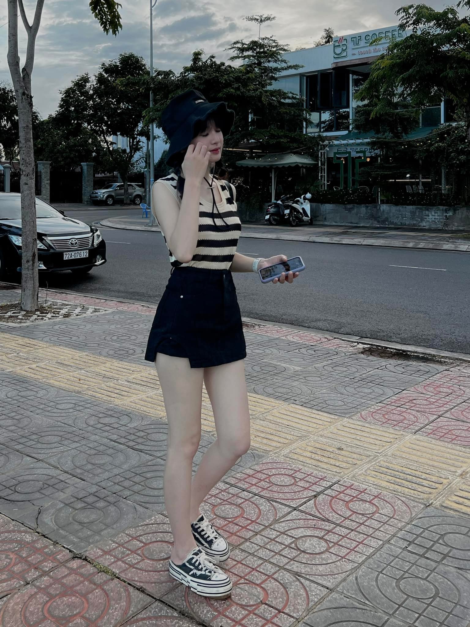 Quần Giả Váy Kaki Co Dãn HOT - BT Fashion (Xẻ Tà) VA01..