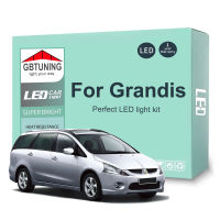 Canbus รถยนต์ LED ชุดไฟภายในสำหรับมิตซูบิชิ Grandis 1997- 2004 2005 2006 2007 2008 2009 2010 2011โดมลำต้นโคมไฟใบอนุญาต