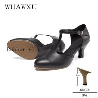 NATASHA Genuine Leather Dance Shoes Womens Dance Shoes High Heel Black Dance Shoes Performance Dance Shoes Soft Sole Latin Danc