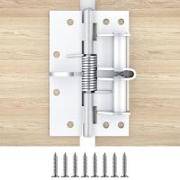 Engsel pemosisian 4 inci engsel penutup pintu otomatis engsel pintu kayu dapur multi-fungsi engsel pegas dapat dilepas