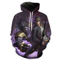 Sudadera con capucha para hombre y mujer, ropa con estampado 3D de Kujo Jotaro, JoJo Bizarre Adventure, Unisex