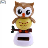 FAL Adorable Solar Powered Swinging Toy Cute Owl Style Dancing Ornament Car Office Desk Decor Dancing Animal Birthday Gift