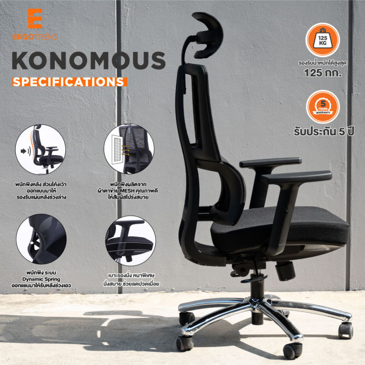 ergotrend-เก้าอี้เพื่อสุขภาพเออร์โกเทรน-รุ่น-konomous
