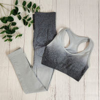 Ombre Gym Clothing Women Seamless Yoga Sport Sets Fitness Suit Sport Outfit for Woman Workout Clothes Gym Sportswear Athletic