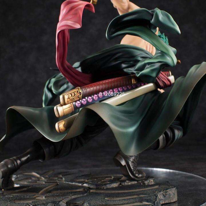 ใหม่12ซม-ภาพอนิเมะ-gk-roronoa-zoro-สามใบมีด-sa-สูงสุดของสะสมรูปปั้นอะนิเมะมังงะตุ๊กตาขยับแขนขาได้โมเดลของเล่นเด็ก