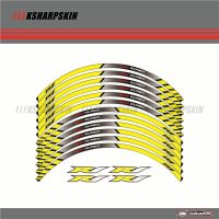 12 X CustonThick Edge Outer Rim Sticker Stripe Wheel Decals FIT all YAMAHA YZF R1 YZF-R1