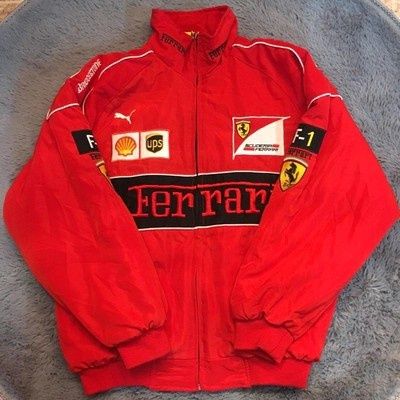 Ferrari Cotton Winter Jacket Coat F1 Motorcycle Racing Jacket Uniform ...