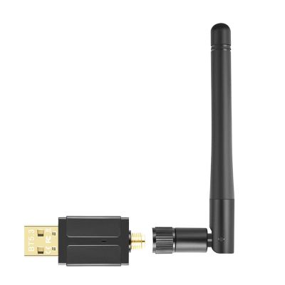 1 Set 100M External Antenna USB Bluetooth 5.3 Adapter USB Bluetooth Transmitter Receiver (Black)