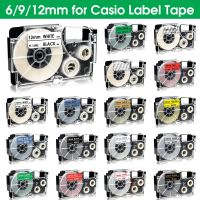 สงจากกทม. Label Tape XR12WE XR-12WE XR-9WE XR9WE XR6WE XR-6WECompatible for Casio KL-120 KL-60 KL-820 KL-780 Label Maker Labeller