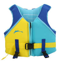 Neoprene Children Life Jacket Summer Children Life Jacket Fin Buoyancy Floating Safety Vest for Drifting Swimming  Life Jackets