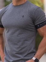 【Mens clothing】เสื้อยืดผู้ชายสูงใหม่แขนสั้น Gymdraining เสื้อวิ่งออกกำลังกายกลางแจ้งเสื้อยืดระบายอากาศที่เดินทางมาพักผ่อน