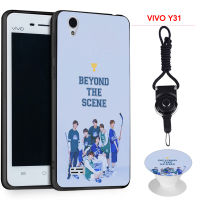 เคสโทรศัพท์ BTS สำหรับ VIVO 4.7 Y31 2016,เคสซิลิโคนแบบนิ่มมีแหวนลายเดียวกันและเชือก