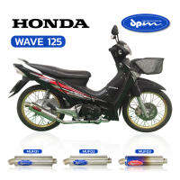 DPM ท่อไอเสีย HONDA WAVE 125I ปลาวาฬ สแตนเลสแท้ทั้งใบ คอท่อ+ปลายท่อ