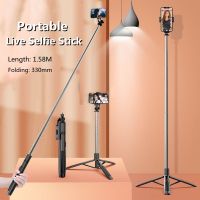 1580mm New Wireless Selfie Stick Tripod Foldable Monopod with Fill Light for Gopro Action Cameras Smartphones Selfie