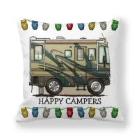 ปลอกหมอน Happy Camper ปลอกหมอนนกฮูกแคมป์ปลอกหมอนปลอกหมอนตกแต่ง45*45ซม. ปลอกหมอนรถ Hoofdkussen Almohada