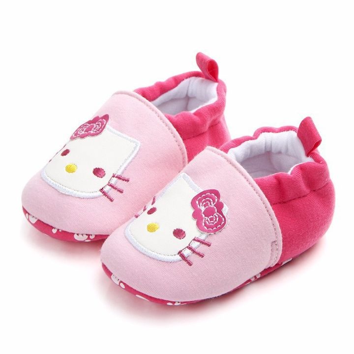 รองเท้าเด็กวัยหัดเดิน-ลายการ์ตูน-hello-kitty-สําหรับเด็กวัยหัดเดิน-0-1-ปี