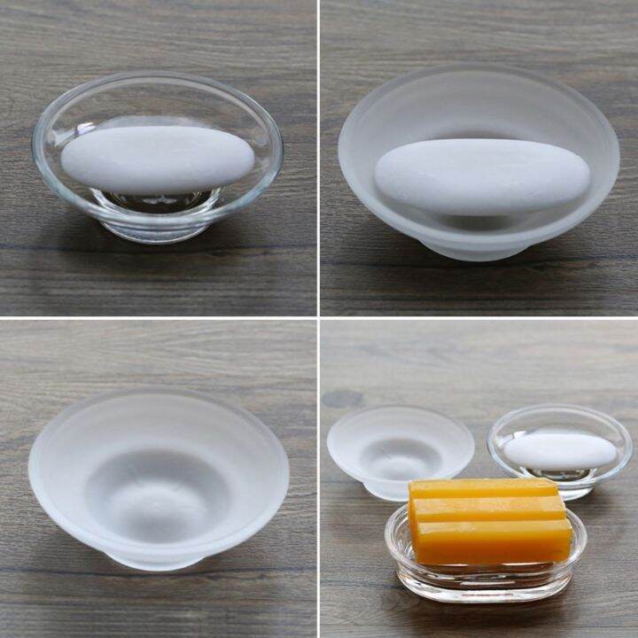 soap-dish-round-glass-storage-box-clear-holder-accessories-for-shower-bathroom-hotel-soap-dishes