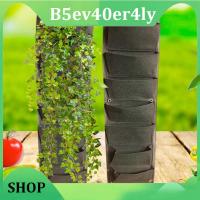 B5ev40er4ly Shop 7 Pockets Plant Grow Bags Growing Pots Vertical Garden Wall Hanging Vegetable Flower Planter Growth Fabric Bags