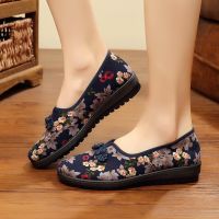 kasut bertutup wanita kasut perempuan murah kasut flat wanita plus size Flat shoes women shoes canvas shoes national leisure style dance shoes kasut sarung wanita murah kasut canvas wanita