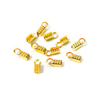 100 ชิ้น/ล็อต Ripple CRIMP End CAPS Cove Clasps String ริบบิ้นหนังพับคลิปลูกปัดสำหรับเครื่องประดับทำ DIY-GEIWH MALL