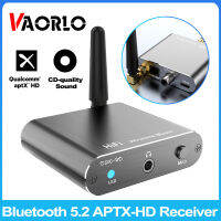 VAORLO Qualcomm Bluetooth 5.2 Audio Receiver Aptx HD Wireless Music Adapter ไฮไฟสเตอริโอ3.5มม. Aux/coaxial/optical Fiber Jack Adapter