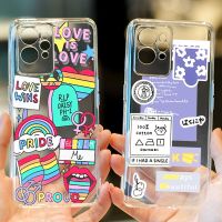 [2023ใหม่] เคสโทรศัพท์โปร่งใสหลากสีน่ารัก C35 C31 Realme OPPO C33 C30ฝาครอบสำหรับ Realme 9 Pro 8i 9i Plus 8 Pro Gt Neo 3 2 Pro Q3s