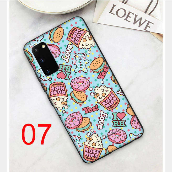 biscuit-อ่อนนุ่ม-ซิลิโคน-เคสโทรศัพท์-หรับ-iphone-xr-7-6s-6-11-5s-xs-5-8-se-max-plus-x-pro-black-ปก