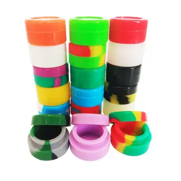 2ML Silicone Containers 100pcs Non-Stick Wax Containers Multi Storage Bins  with