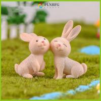 PLNBFG น่ารัก เครื่องประดับ มินิ สวนนางฟ้า กระต่าย จิ๋ว รูปแกะสลัก กระต่ายเรซิน ภูมิทัศน์ขนาดเล็ก ตุ๊กตาจิ๋ว