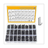 Screw Assortment Grade Metric Bolt Assortment Hex Socket Head Cap Machine Screws With Flat&amp;Lock Washers