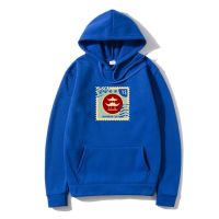 Vintage Japanese Culture Stamp Outerwear Men Cotton Adul SweaSweatSweatshir Hoody Novelty Fleece