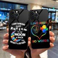 {จี้ดิจิตอล} กระจกเทมเปอร์เคสโทรศัพท์ปริศนาสำหรับ IPhone 13 14 12 11 Pro XS Max Plus Mini X XR 8 7 6S ฝาครอบ SE2020Screen Protectors