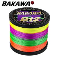 [HUYE Outdoor Store] BAKAWA ใหม่สายตกปลา Super Strong 500M 300M 100M X12 X8สายถักเปีย PE ความแข็งแรงสูง12/8 Strands 1000M