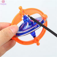 TEQIN Hot Sale Creative Multifunctional Manual Whirlwind Magic LED UFO Peg-Top Music Gyroscope Toy For Babies Children