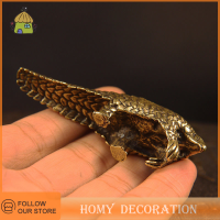 Shao PURE copper Pangolin figurines miniatures รูปปั้นสัตว์วินเทจตกแต่งบ้าน