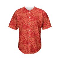 Traditional Chinese Dragon Pattern Print Mens Baseball Jersey 3D Print T Shirt