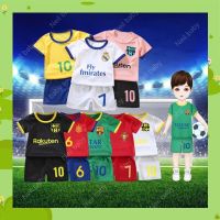 COD SDFGERTERTEEE 【Neil baby】Kids Boys Sets Short Sleeve T-shirt Short Pants Football Jersey Summer 1 Set Toddler Summer Sport Clothes Kids Baby Boys Girls Sleeveless(90-120) Childrens clothing